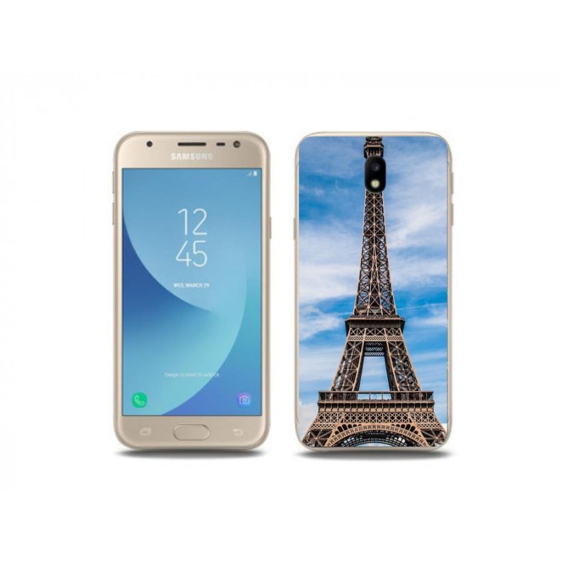 Gelové pouzdro mmCase na mobil Samsung Galaxy J3 (2017) - eiffelova věž 4