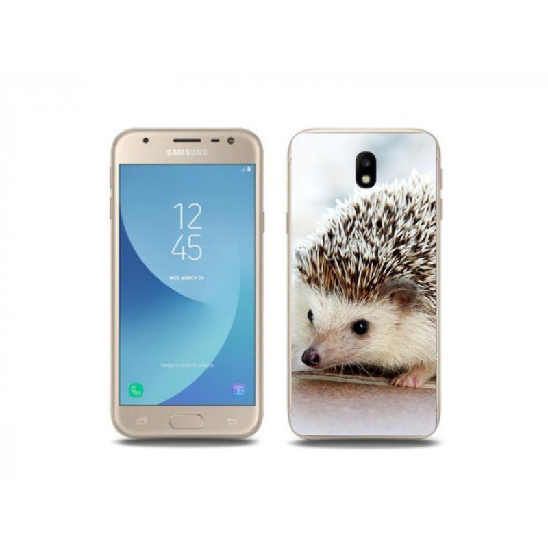 Gelové pouzdro mmCase na mobil Samsung Galaxy J3 (2017) - ježek