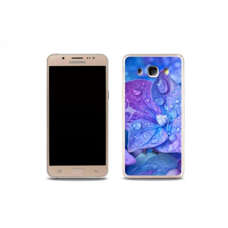 Gelové pouzdro mmCase na mobil Samsung Galaxy J5 (2016) - fialový květ