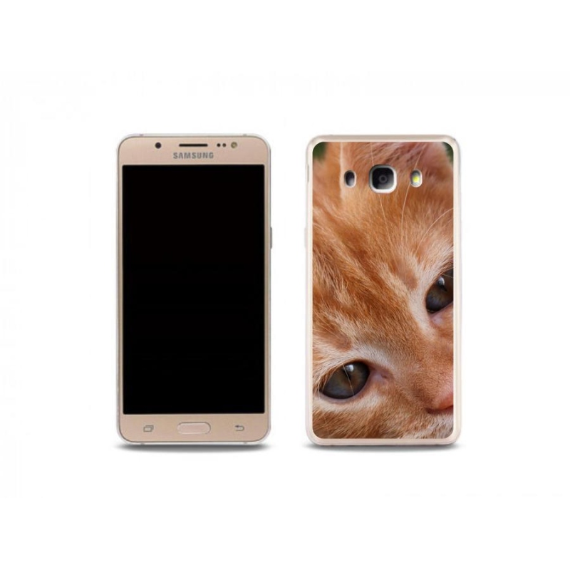 Gelové pouzdro mmCase na mobil Samsung Galaxy J5 (2016) - zrzavé kotě