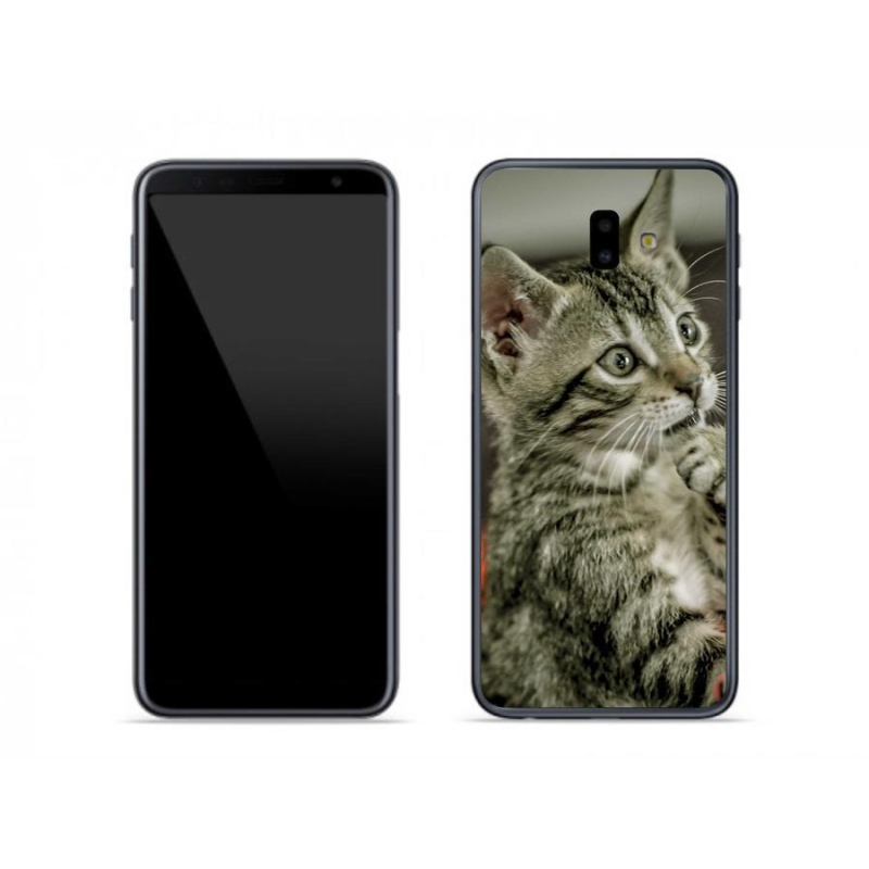 Gelové pouzdro mmCase na mobil Samsung Galaxy J6 Plus - roztomilá kočka
