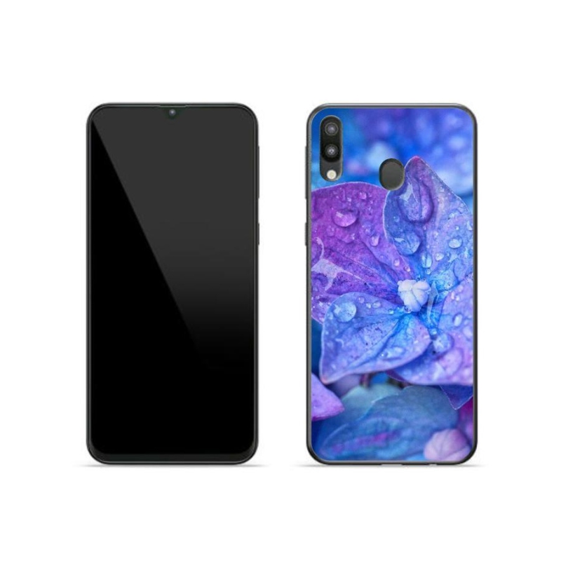 Gelové pouzdro mmCase na mobil Samsung Galaxy M20 - fialový květ
