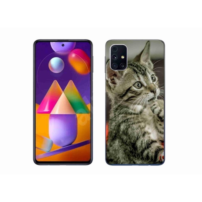 Gelové pouzdro mmCase na mobil Samsung Galaxy M31s - roztomilá kočka