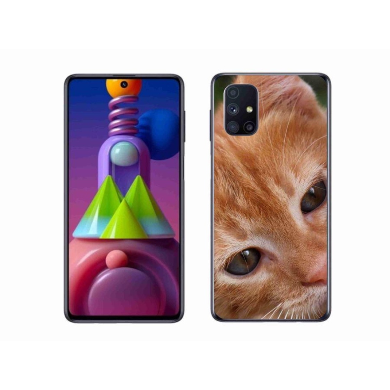 Gelové pouzdro mmCase na mobil Samsung Galaxy M51 - zrzavé kotě