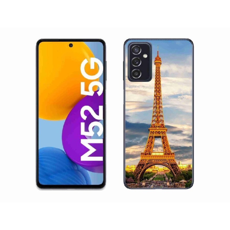 Gelové pouzdro mmCase na mobil Samsung Galaxy M52 5G - eiffelova věž 3