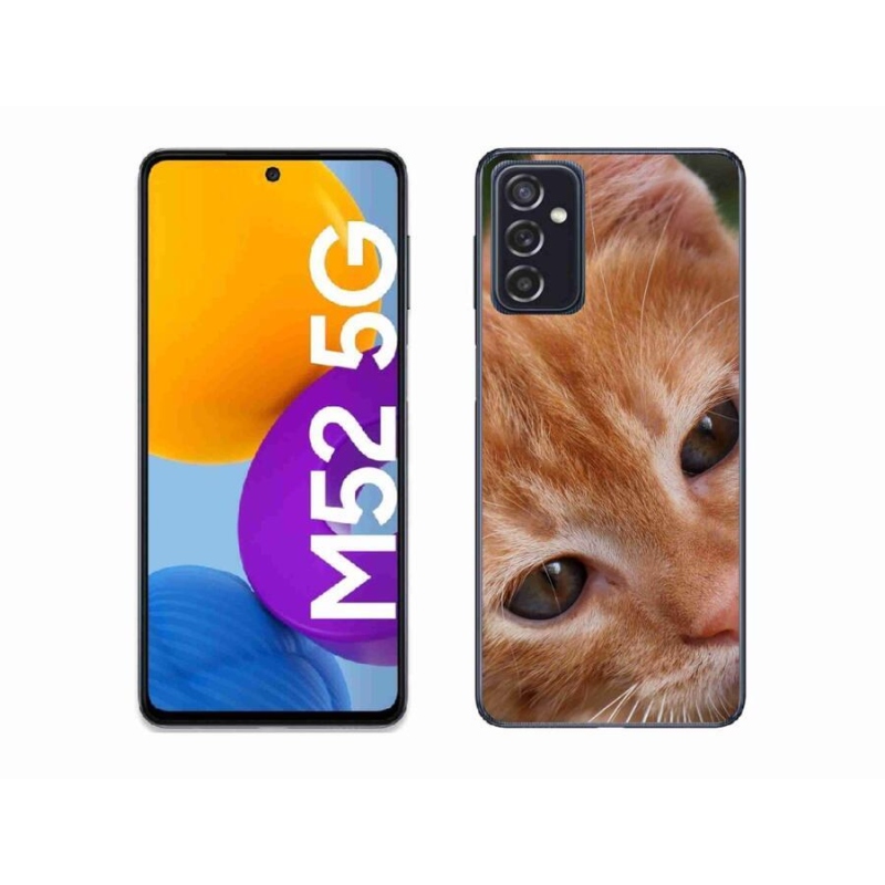 Gelové pouzdro mmCase na mobil Samsung Galaxy M52 5G - zrzavé kotě