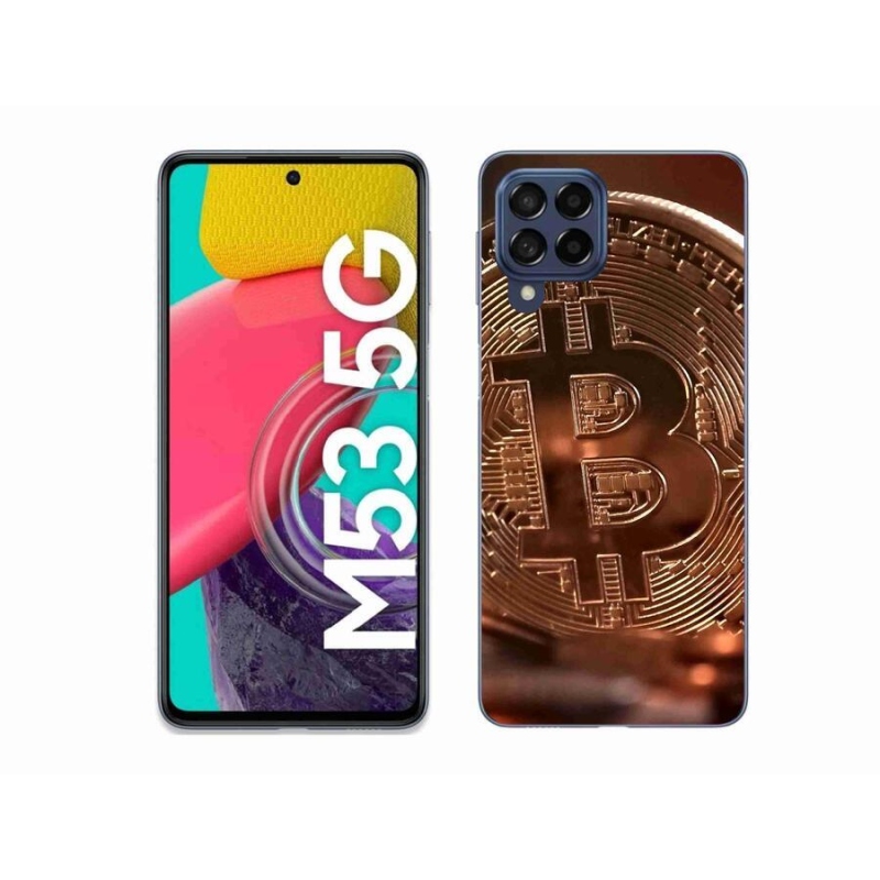 Gelové pouzdro mmCase na mobil Samsung Galaxy M53 5G - bitcoin