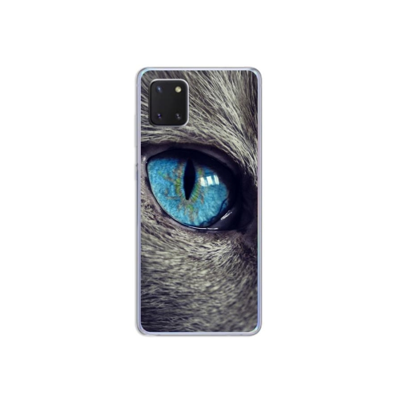 Gelové pouzdro mmCase na mobil Samsung Galaxy Note 10 Lite - modré kočičí oko