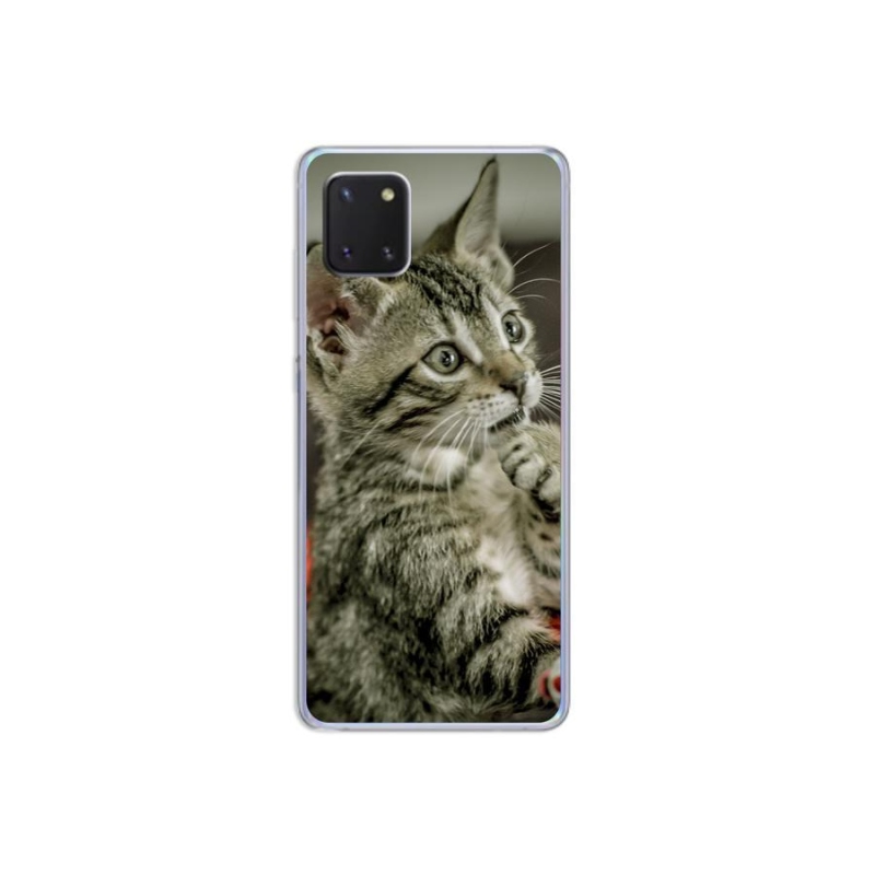 Gelové pouzdro mmCase na mobil Samsung Galaxy Note 10 Lite - roztomilá kočka