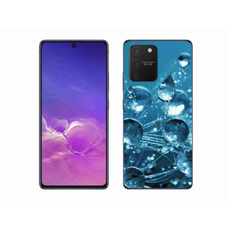 Gelové pouzdro mmCase na mobil Samsung Galaxy S10 Lite - kapky vody