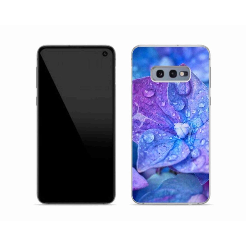 Gelové pouzdro mmCase na mobil Samsung Galaxy S10e - fialový květ