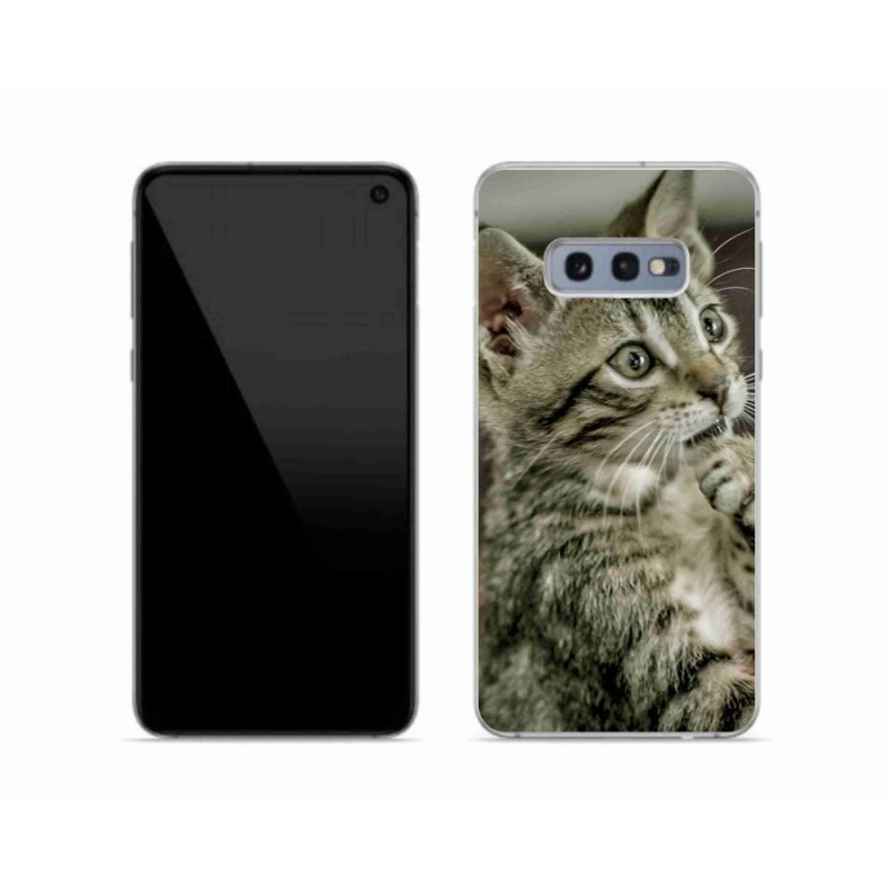 Gelové pouzdro mmCase na mobil Samsung Galaxy S10e - roztomilá kočka