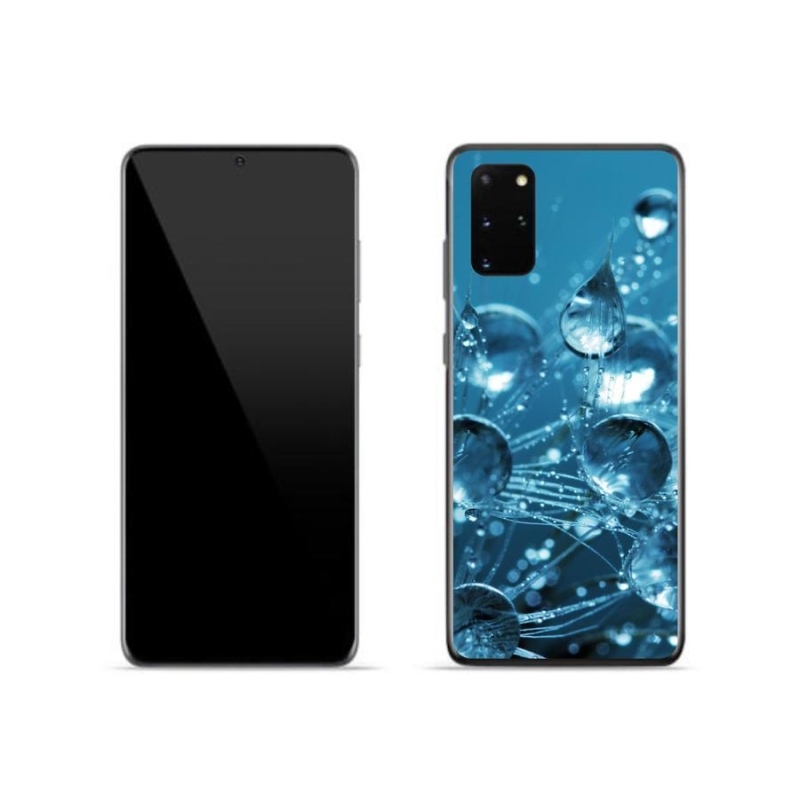 Gelové pouzdro mmCase na mobil Samsung Galaxy S20 Plus - kapky vody