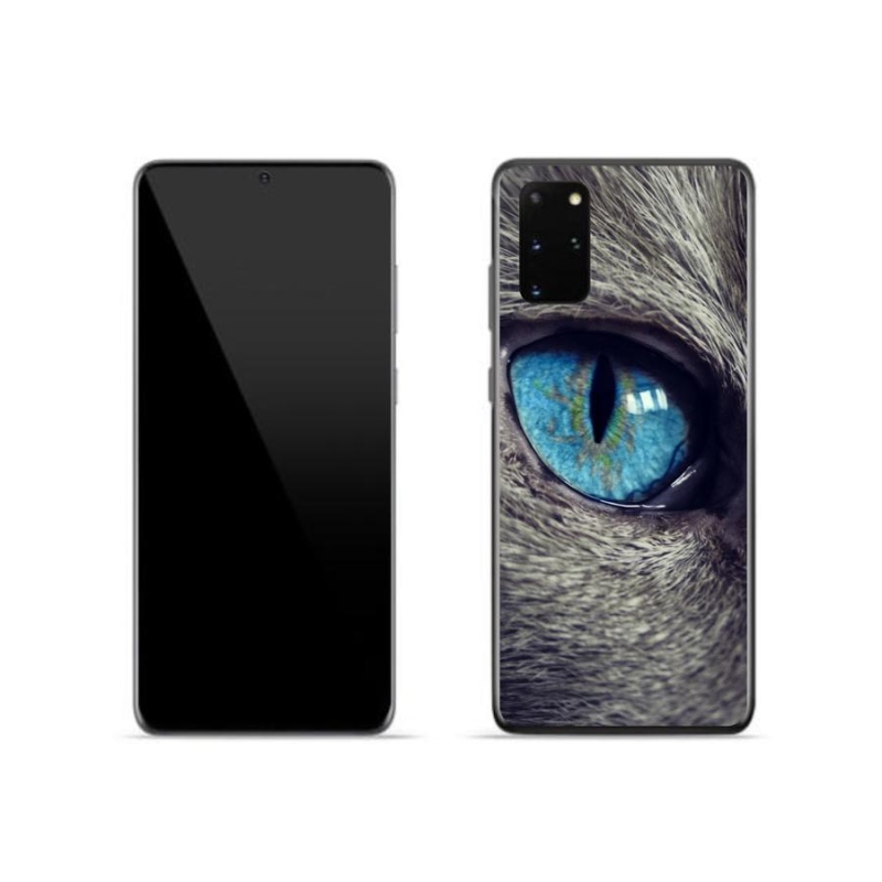 Gelové pouzdro mmCase na mobil Samsung Galaxy S20 Plus - modré kočičí oko