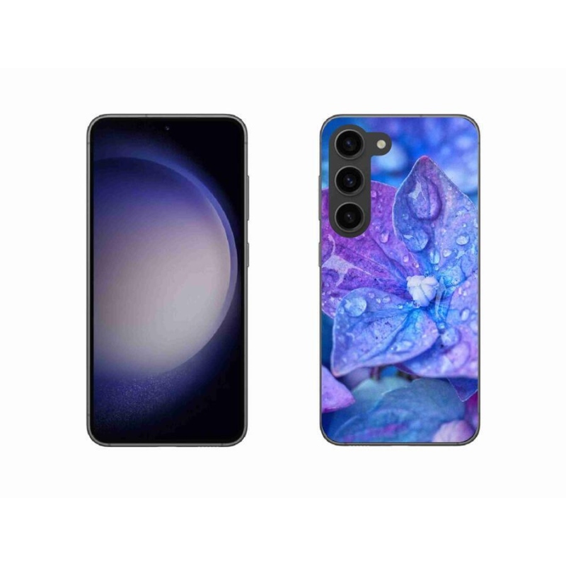 Gelové pouzdro mmCase na mobil Samsung Galaxy S23 5G - fialový květ