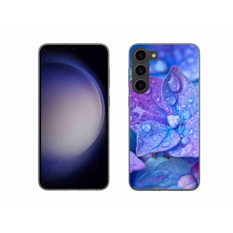 Gelové pouzdro mmCase na mobil Samsung Galaxy S23+ 5G - fialový květ