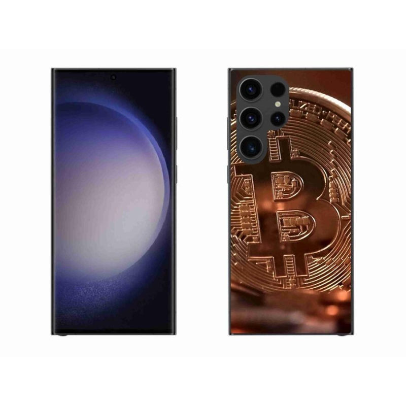 Gelové pouzdro mmCase na mobil Samsung Galaxy S23 Ultra 5G - bitcoin
