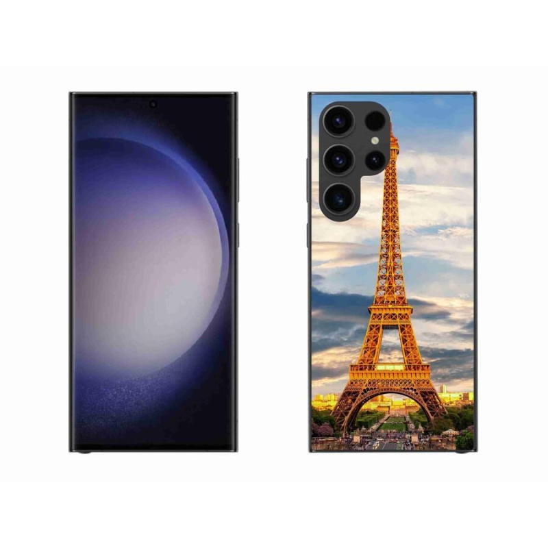 Gelové pouzdro mmCase na mobil Samsung Galaxy S23 Ultra 5G - eiffelova věž 3