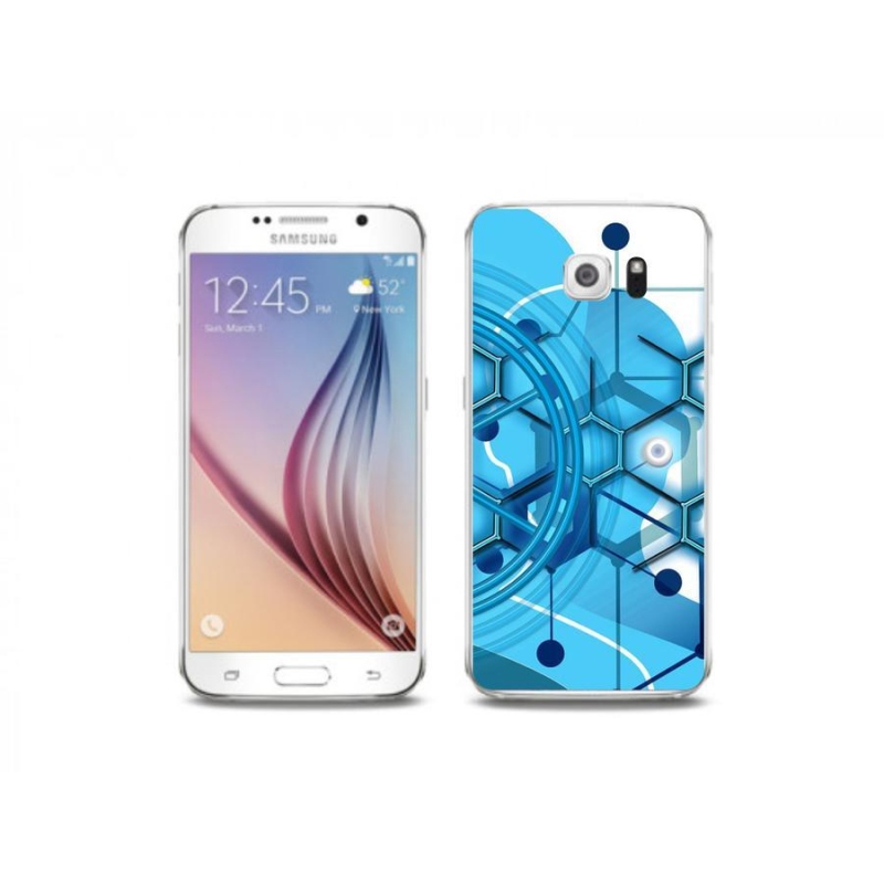 Gelové pouzdro mmCase na mobil Samsung Galaxy S6 - abstraktní vzor 2