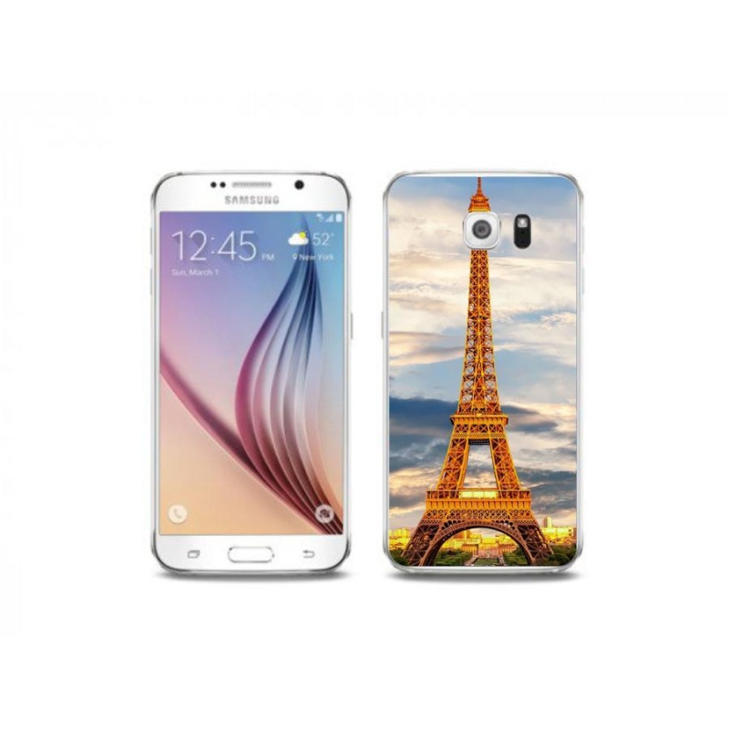 Gelové pouzdro mmCase na mobil Samsung Galaxy S6 Edge - eiffelova věž 3