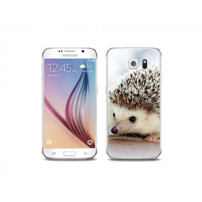 Gelové pouzdro mmCase na mobil Samsung Galaxy S6 Edge - ježek