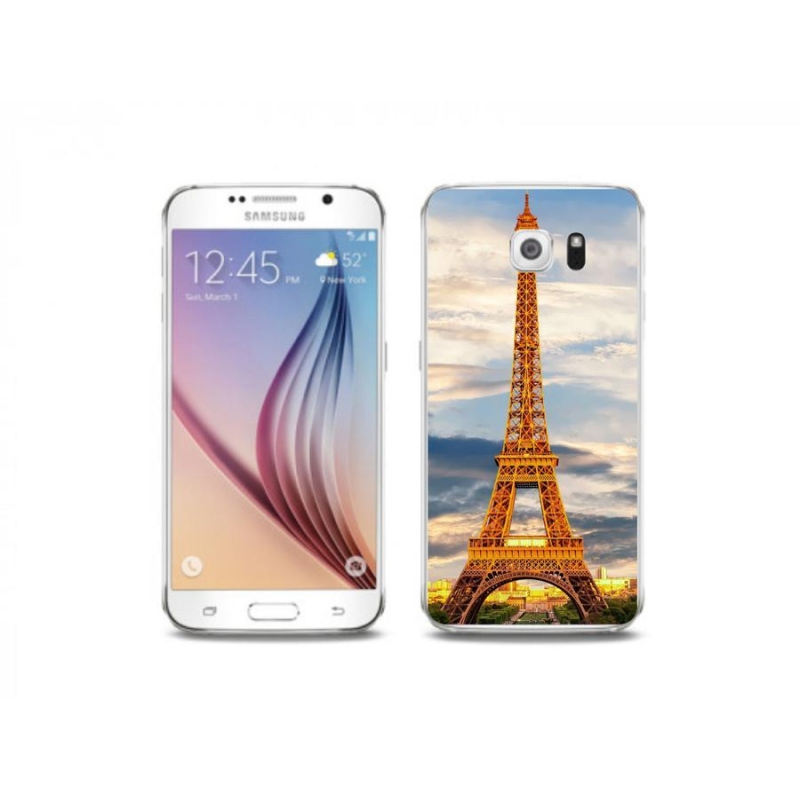 Gelové pouzdro mmCase na mobil Samsung Galaxy S6 - eiffelova věž 3