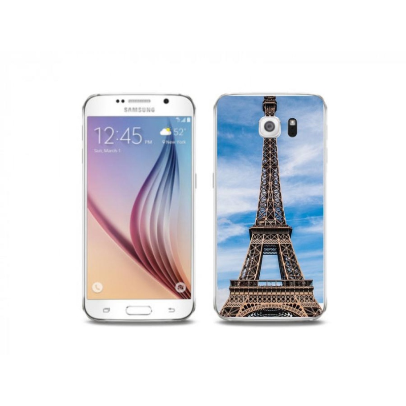 Gelové pouzdro mmCase na mobil Samsung Galaxy S6 - eiffelova věž 4