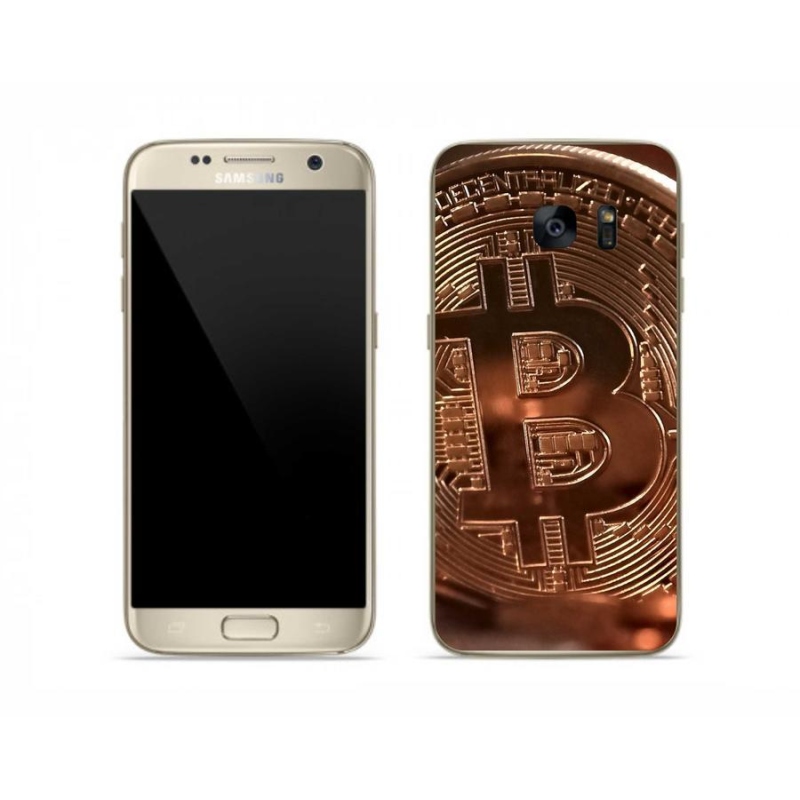 Gelové pouzdro mmCase na mobil Samsung Galaxy S7 - bitcoin