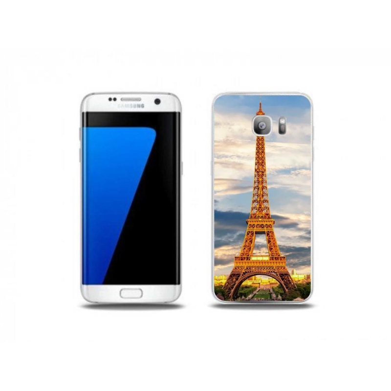 Gelové pouzdro mmCase na mobil Samsung Galaxy S7 Edge - eiffelova věž 3