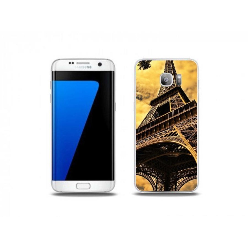Gelové pouzdro mmCase na mobil Samsung Galaxy S7 Edge - eiffelova věž