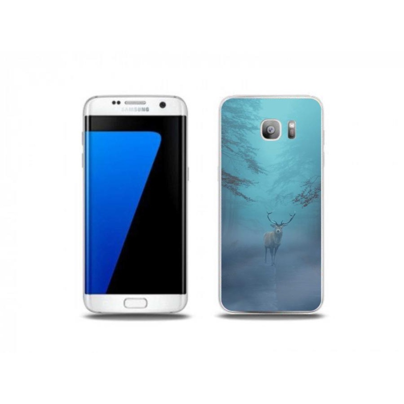 Gelové pouzdro mmCase na mobil Samsung Galaxy S7 Edge - jelen v mlze