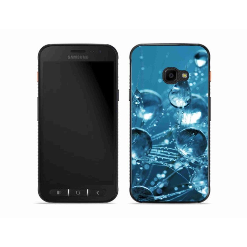 Gelové pouzdro mmCase na mobil Samsung Galaxy Xcover 4S - kapky vody