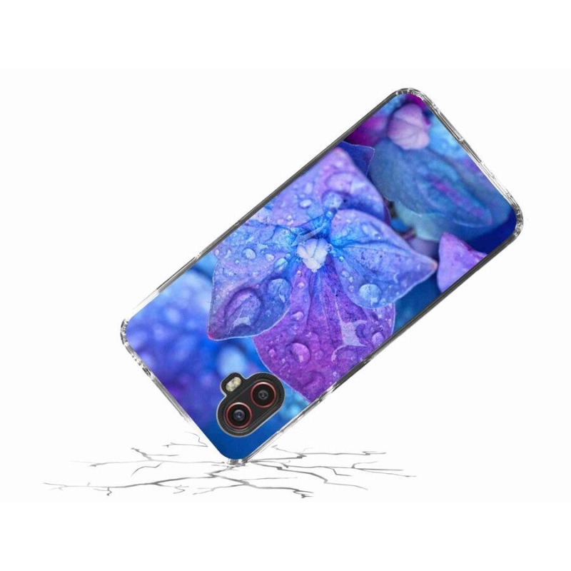 Gelové pouzdro mmCase na mobil Samsung Galaxy Xcover 6 Pro - fialový květ