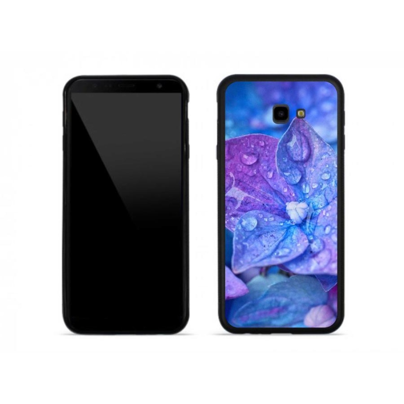 Gelové pouzdro mmCase na mobil Samsung J4 Plus - fialový květ