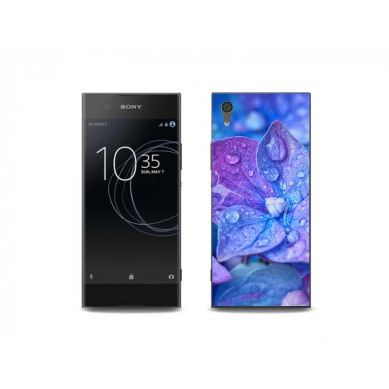 Gelové pouzdro mmCase na mobil Sony Xperia XA1 - fialový květ