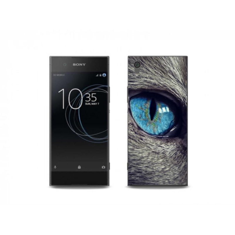 Gelové pouzdro mmCase na mobil Sony Xperia XA1 - modré kočičí oko