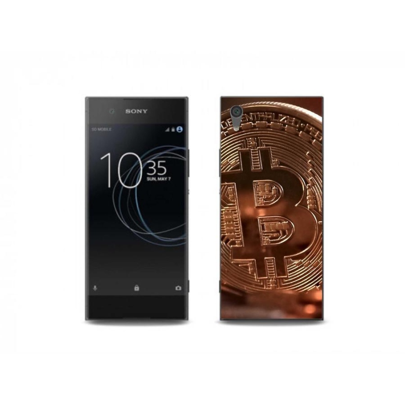 Gelové pouzdro mmCase na mobil Sony Xperia XA1 Plus - bitcoin