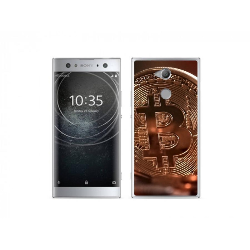 Gelové pouzdro mmCase na mobil Sony Xperia XA2 Ultra - bitcoin