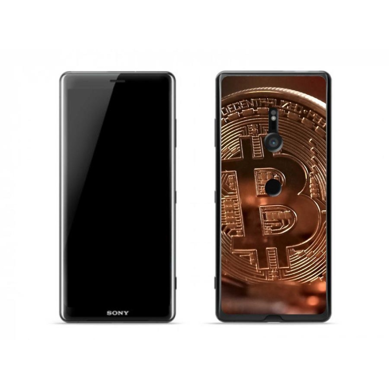 Gelové pouzdro mmCase na mobil Sony Xperia XZ3 - bitcoin