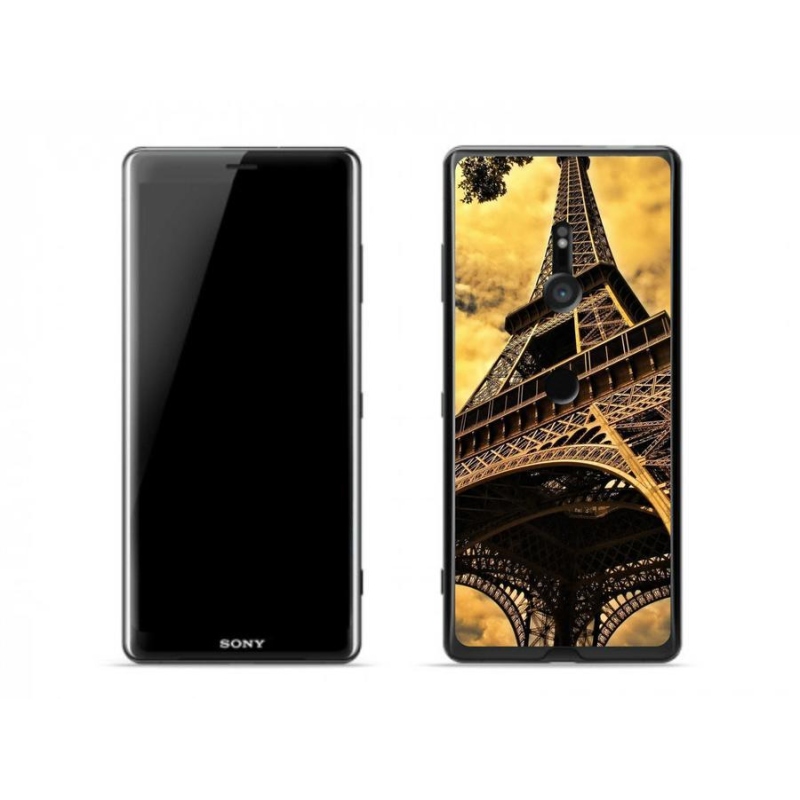Gelové pouzdro mmCase na mobil Sony Xperia XZ3 - eiffelova věž