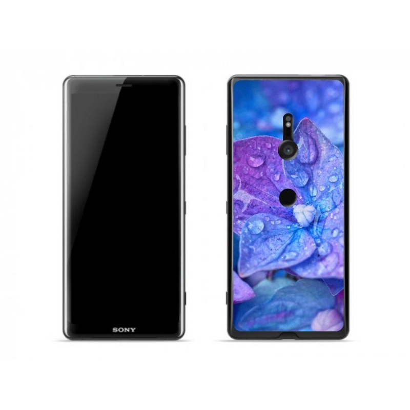 Gelové pouzdro mmCase na mobil Sony Xperia XZ3 - fialový květ