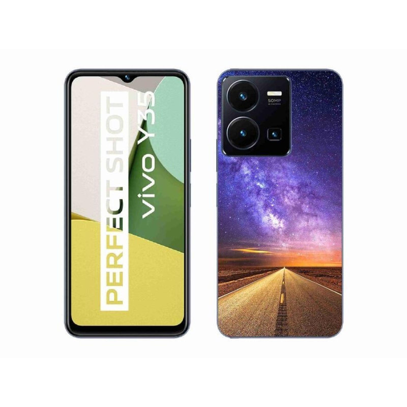 Gelové pouzdro mmCase na mobil Vivo Y35 - americká silnice