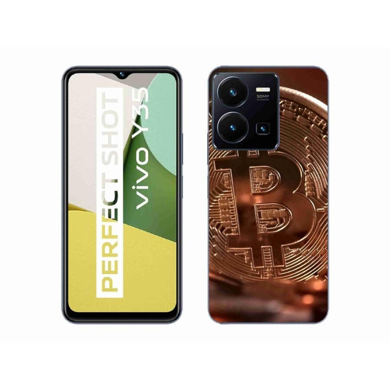 Gelové pouzdro mmCase na mobil Vivo Y35 - bitcoin
