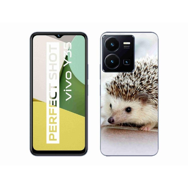 Gelové pouzdro mmCase na mobil Vivo Y35 - ježek