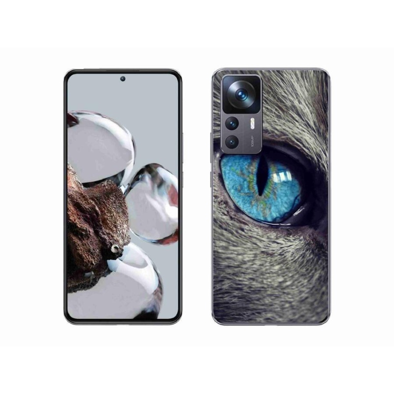 Gelové pouzdro mmCase na mobil Xiaomi 12T - modré kočičí oko