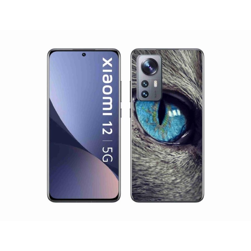 Gelové pouzdro mmCase na mobil Xiaomi 12X - modré kočičí oko