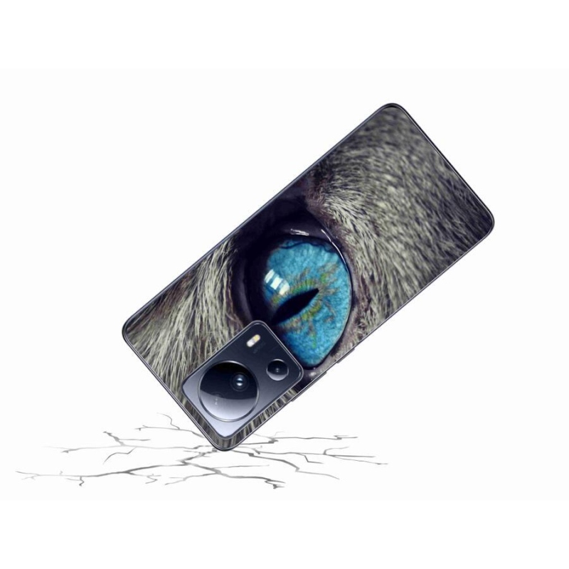 Gelové pouzdro mmCase na mobil Xiaomi 13 Lite - modré kočičí oko