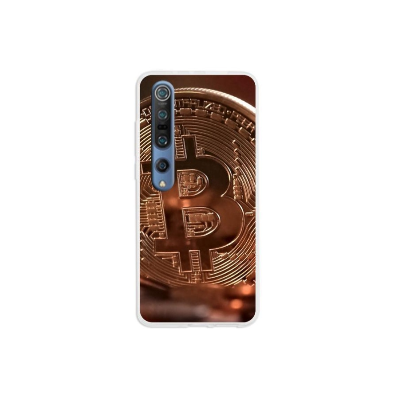 Gelové pouzdro mmCase na mobil Xiaomi Mi 10 - bitcoin