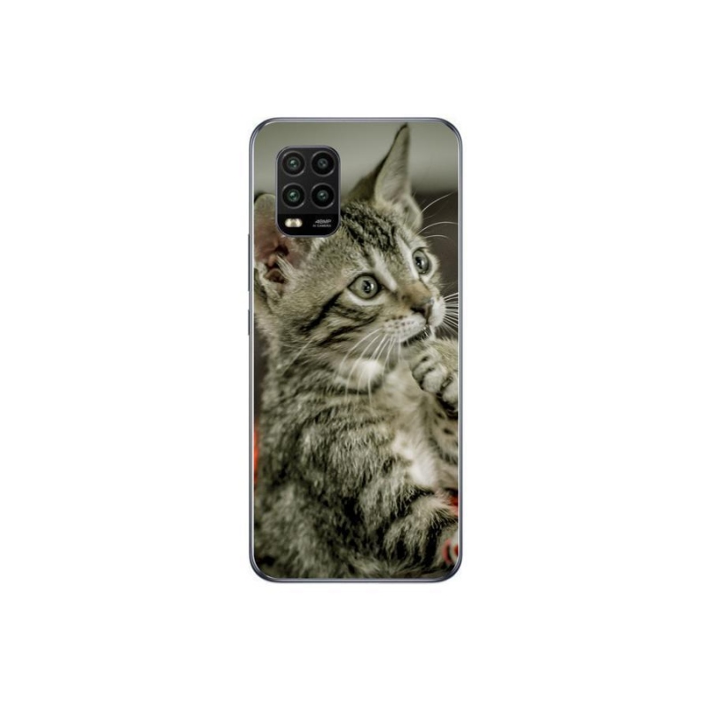 Gelové pouzdro mmCase na mobil Xiaomi Mi 10 Lite - roztomilá kočka