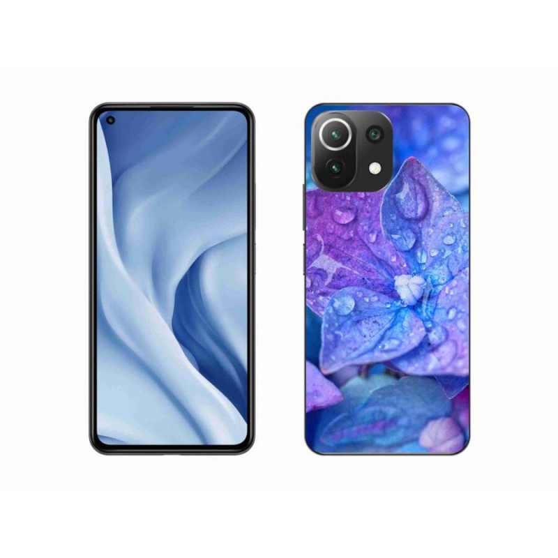 Gelové pouzdro mmCase na mobil Xiaomi Mi 11 Lite 4G/5G - fialový květ